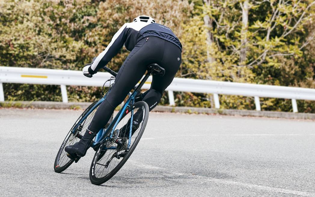 パールイズミ ウインドブレーク ビブタイツ L 冬用 サイクルウェア 