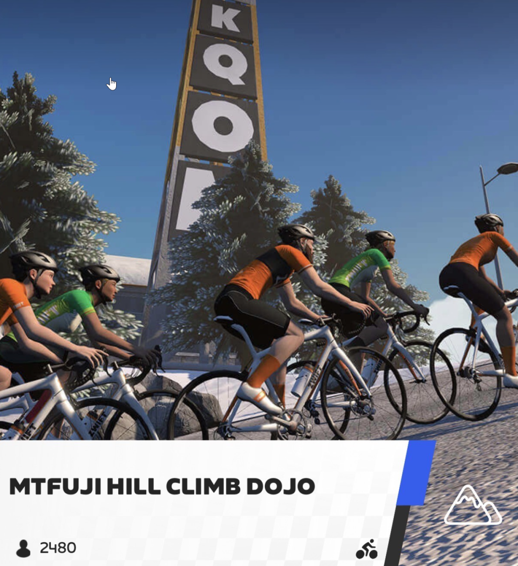 Zwiftを舞台としたソーシャルライドを実施。コミュニケーションを